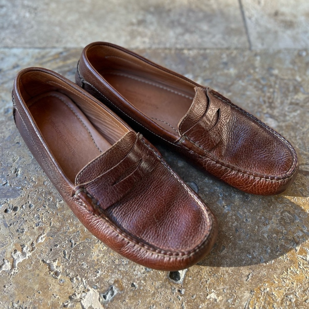 Johnston & Murphy Leather Driver Penny Loafer